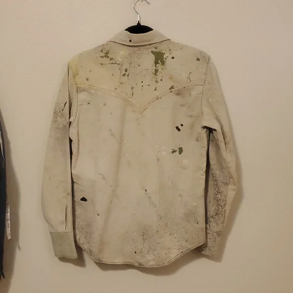 Levi's Canvas Tarp Western Pearl Shirt Custom Tailor Shop - Picture 6 of 16
